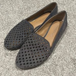 Franco Sarto Gray Leather Loafers